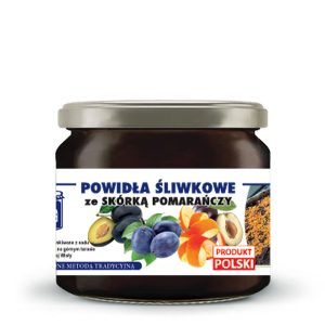 Powidła śliwkowe ze skórką pomarańczy bez cukru